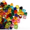 400 Plastic Beads, Acrylic Beads, Plastic, 8 mm, Bicone Colourful