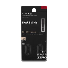 Kate Secret Skin Maker Zero (Likid) Share Mini 02 Foundation, Standard Skin, 0.08 fl oz (2.4 ml) (x 1)