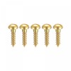 sourcing map Wood Screws M3 x 12 mm Slotted Round