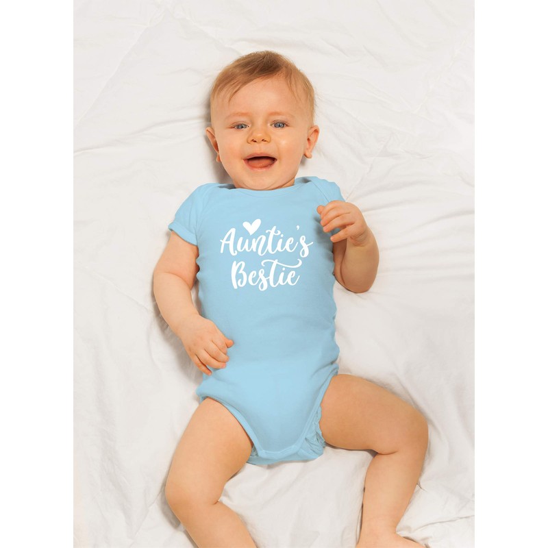 CBTwear Auntie's Bestie - Body divertido para bebé, Azul, 6