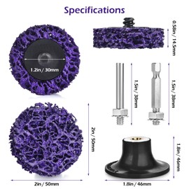 2 Inch Quick Strip Disc for Drill, 41PCS Die Grinder Sanding Disc Set, Drill & Die Grinder Accessories for Strips Paint, Cleans Welds, Removes Rust, Scale - Grinding Discs (40)