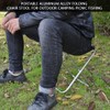 Portable Aluminum Alloy Folding Chair Stool for Outdoor Camping Picnic