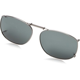 Haven Fits Over Sunwear Rec 12 54 Polarized Rectangular Sunglasses, Transparent, 54 mm