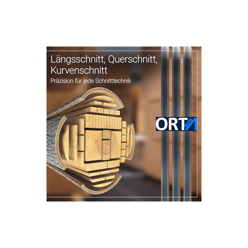 Orta Flexback Band Saw Blades Width 6 for Hard/Soft Wood,
