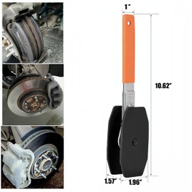 Brake Caliper Tool Ratchet Brake Piston Brake Caliper Piston Spreader Press Tool Brake Piston Reset Tool with Ratchet Function Compressor Brake Wrench 360 Degree Ratchet Swing Arm