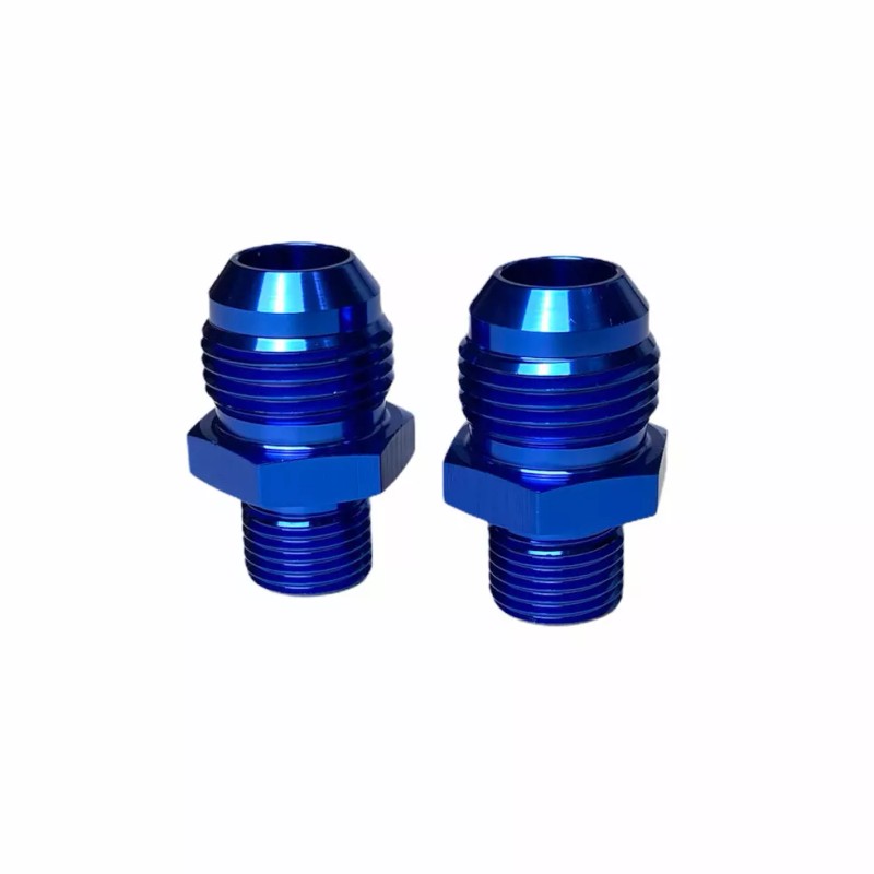 Mvated 2Pcs AN10 10AN To M16X1.5 Male Straight Adapter Flare