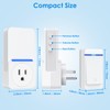 Wireless Doorbell,2 plug Self-Powered Doorbell In receivers,1 Waterproof Button,Suitable for
