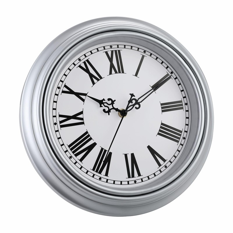 Plumeet Classic Wall Clock 25 cm Quiet Retro Wall Clock
