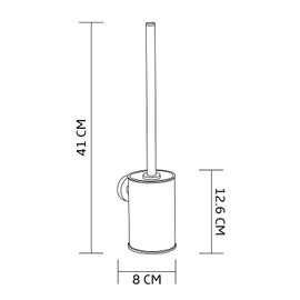 bgl Wall Mounted Gold Toilet Brush, Stainless Steel Round Toilet Brush Holder for Bathroom (gold) …