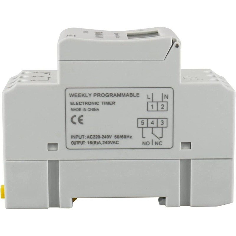 Baomain Programmable White Kitchen Timer Ac 220V 240V Rechargeable Battery