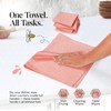 HEIRLOOM COMFORT Orange Honeycomb Kitchen Towels 3 Pack, 16x26 Inch,