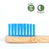 Isshah Kids Bamboo Toothbrushes Plant-Based Bristles Eco-Friendly Compostable Natural Toothbrushes