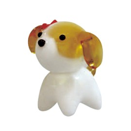 cute dog handmade glassware shih tu
