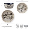 Pfaltzgraff Farmyard Rooster 12 Piece Farmhouse Style Dinnerware Set, Service