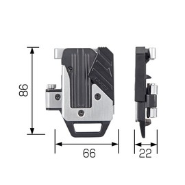 TJM Design Tajima Saff Detachable System Holder for Vertical Belts Metal Heavy Duty Metal Type SF-MTHLD Easy to put on and take off after attaching to the belt Easy to reassemble waist tools Choose only the tools you want to use to reduce the burden on y