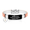 Inspirational Bible Verse Cuff Wristband Be Strong And Courageous Bangle