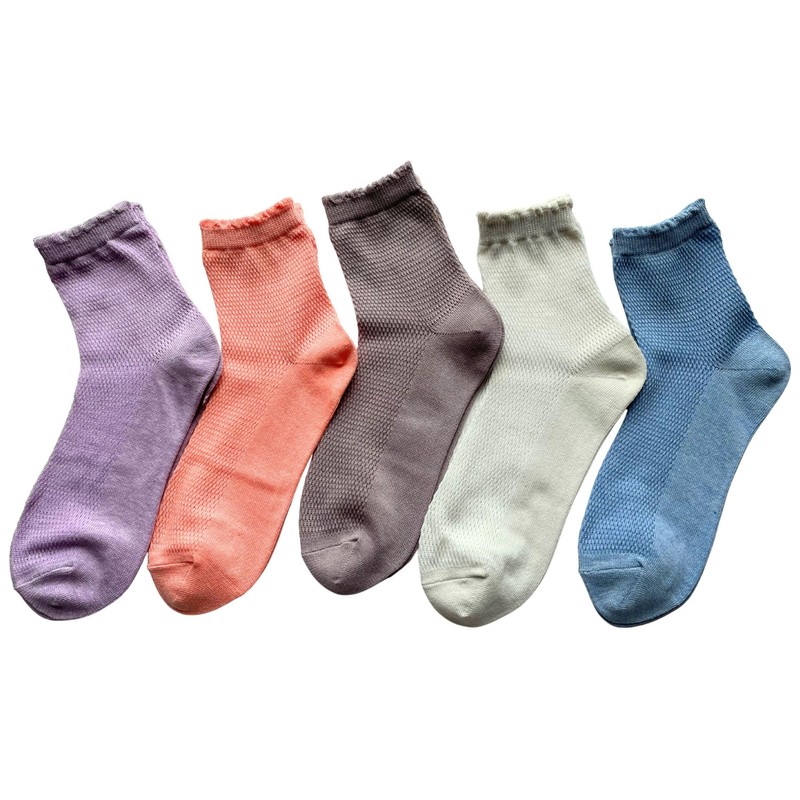 [モードセレクト] ソックス レディース 夏 薄手 メッシュソックス 涼しい 通気性 蒸れにくい 靴下