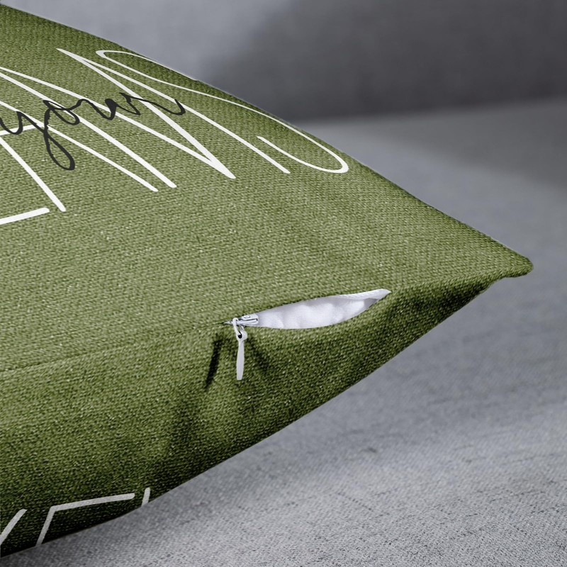 Emvency Olive Green Throw Pillow Cover Rustic Follow Your Dreams