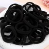 Pack of 100 Girls Hair Bobbles, 4 cm Large Seamless