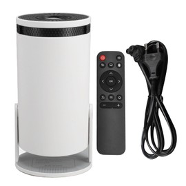 Small Projector, 1080P 5G WiFi Plus 8G Phone Wireless Same Screen Portable Projector, Keystone Correction, 1080P Decoding, Home Outdoor (EU Plug)