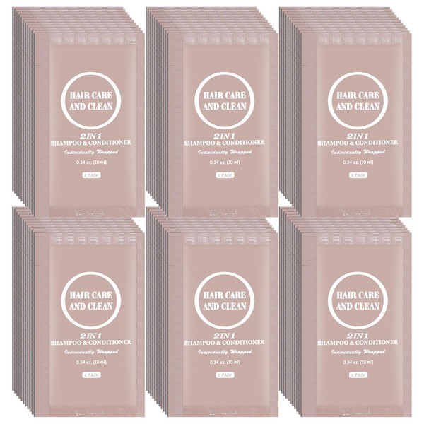 10ml Travel 2-in-1 Shampoo & Conditioner, Portable Moisturizing Nourishing Shampoo