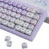 PBT Keycaps Custom Gradient Purple Keycaps Set 142 Keys Dye