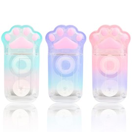 3 Pcs Cat Paw Correction Tape, Cute Correction Tape Roller White Out Roller Portable 6m x 5mm, cat stationery for Home Office Working and Students -Color