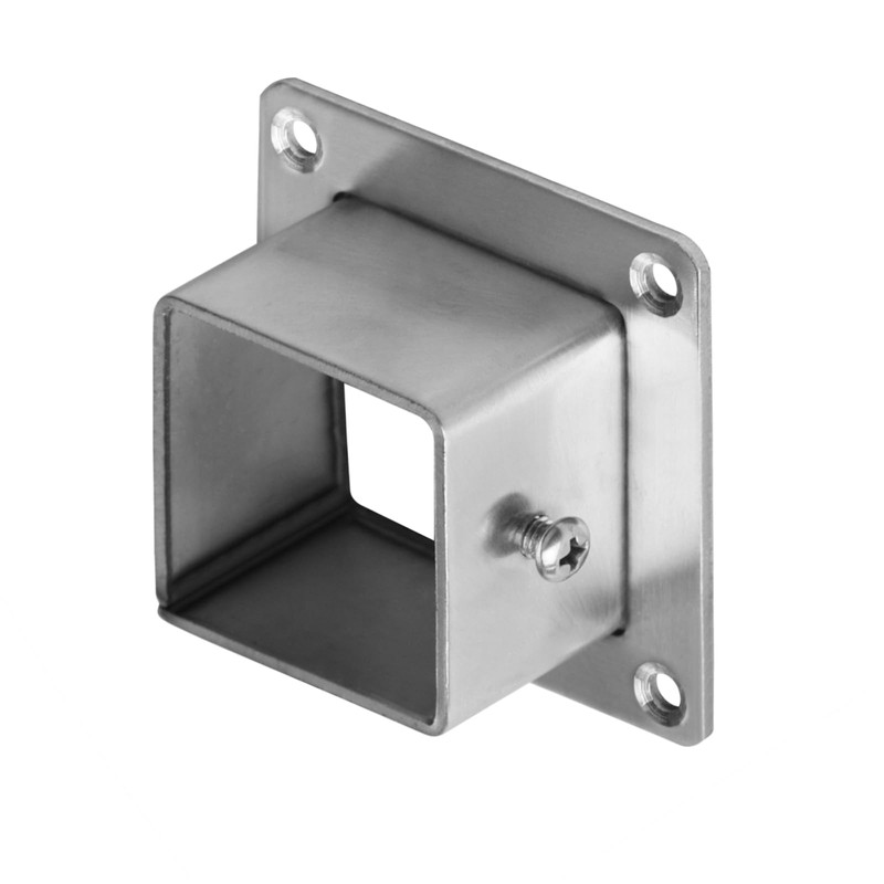 10 PCS 1-1/2" Square Post Flange Base, Square Tube Fitting,