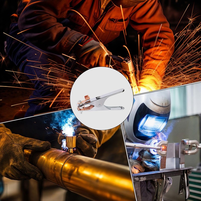 Welder Ground Clamp,Ground Clamp Copper 300A/500A A-Shape Earth Clamp |