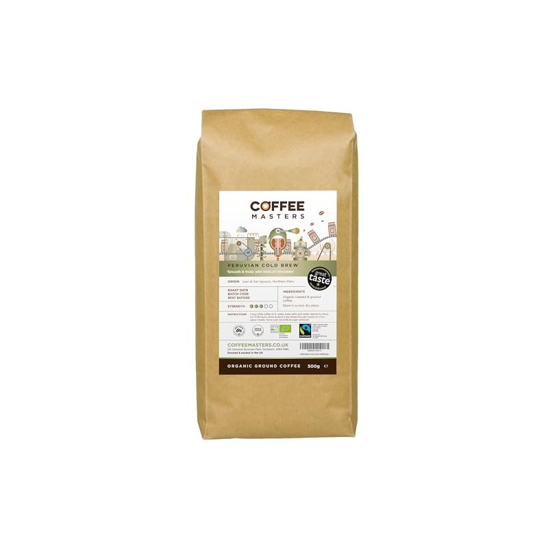 Coffee Masters Peruvian Cold Brew Ground Coffee - 500g Medium