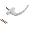 Hoppe 3737041, white window handle LIÈGE-concealed screwed, 7 x 32