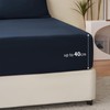 RUIKASI King Fitted Sheet Deep - Navy Blue Bottom Sheet
