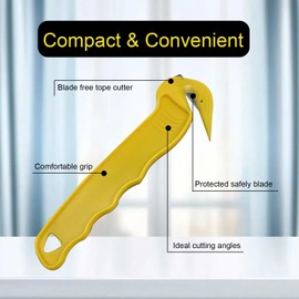 FunnAura 5 Pcs Box Cutter for Work, Utility Warehouse Box Opener with 5 Anti Lost Ropes