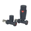 Greened House Oslo Anthracite Straight Designer TRV Thermostatic Radiator &