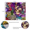Skull Tapestry Mushroom Tapestry Skeleton Tapestry Aesthetic Tapestry Colorful Tapestry