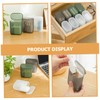 KOMBIUDA 3Pcs Small Plastic Storage Boxes with Lid Organizer for