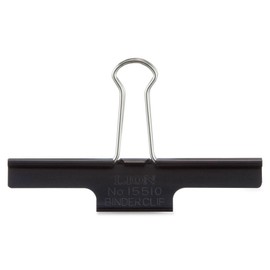 Lion Extra Large Binder Clips, Black, 85-Sheet