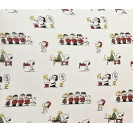 Berkshire Blanket & Home Co. Peanuts Christmas Winter Themed Sheet Sets - Christmas Carolers, Full