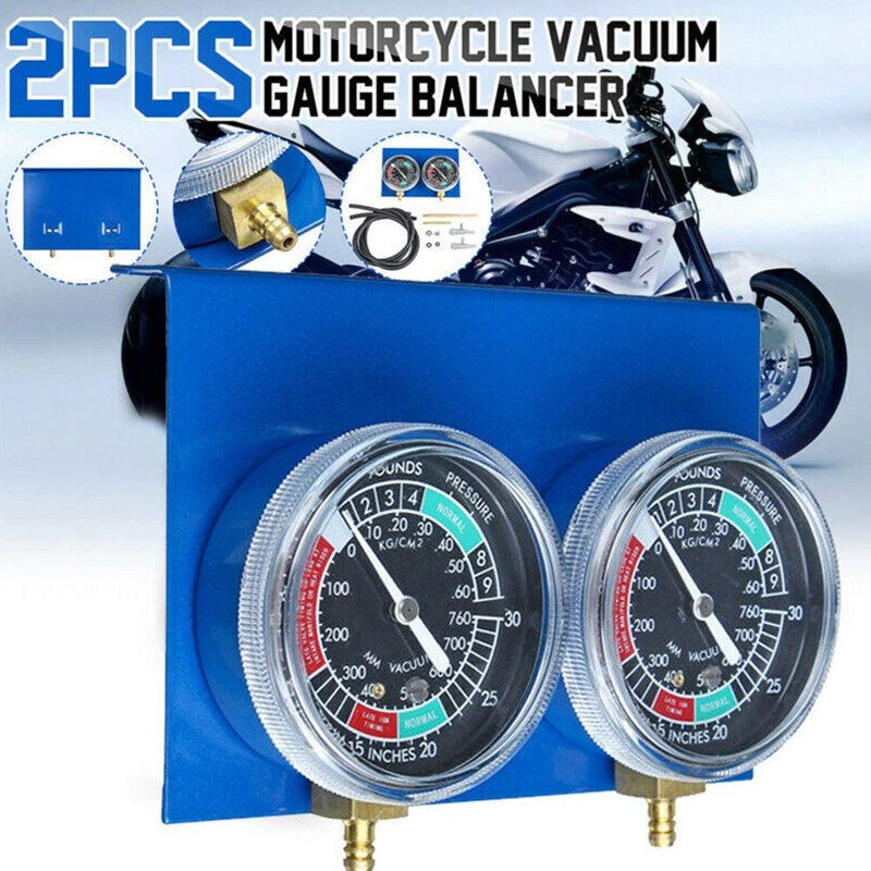 Durable Carb Synchronizer - 2 Cylinder Motorcycle Carb Carburetor Vacuum