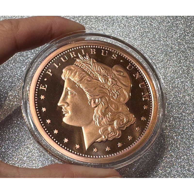 Katy Craig 5oz .999 Morgan Dollar Fine Copper Round with