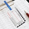 CMANLNYK 4 Pcs ECG/EKG Pocket Ruler Set - Dual-Sided ECG
