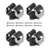 JIANGCHA 4 Pieces Mop Wall Mounted Clips Mop Broom Holder