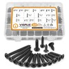 VIGRUE 425PCS #6#8 Black Wood Screw Set, Black Oxide 304