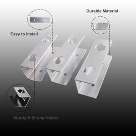 PIAOLGYI Under Desk Laptop Holder Mount with Screw,Under Desk Laptop Mount Bracket,Add On Under Table Laptop/Keyboard Storage（3 Pcs）