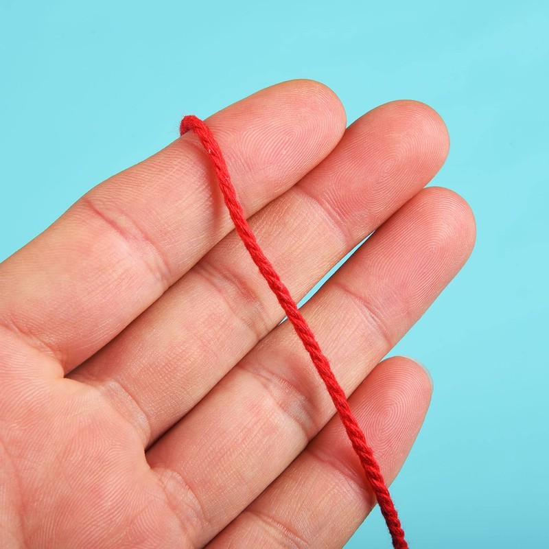 100m Red Christmas Twine Cotton String Natural Jute Rope Baker