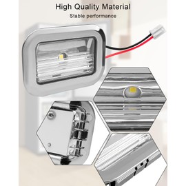 HUQUZN Refrigerator LED Light Module Assembly Fit for KitchenAid Jenn-Air Whirlpool Replace W11462342 W10607479 W10843339 W10908166 4959065 AP6989197 PS16218086, 5PCS