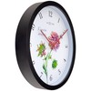 NeXtime Wall Clock (Garden/Inside) 30.5 cm - Black Plastic Knautia