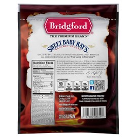 Bridgford Sweet Baby Ray?s Beef Jerky Sweet Teriyaki 3.25 oz Pack of 4 - High Protein Beef Jerky for Low Carb and High Protein Diets - Beef Jerky Teriyaki for On the Go Snacking and Busy Lifestyles