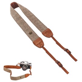 LICHUANUK Camera Shoulder Strap Camera Strap Camera Shoulder Strap Bohemian Neck Strap Camera Neck Strap for Canon Fuji Nikon Olympus Panasonic Nikon Pentax Sony Brown Denim