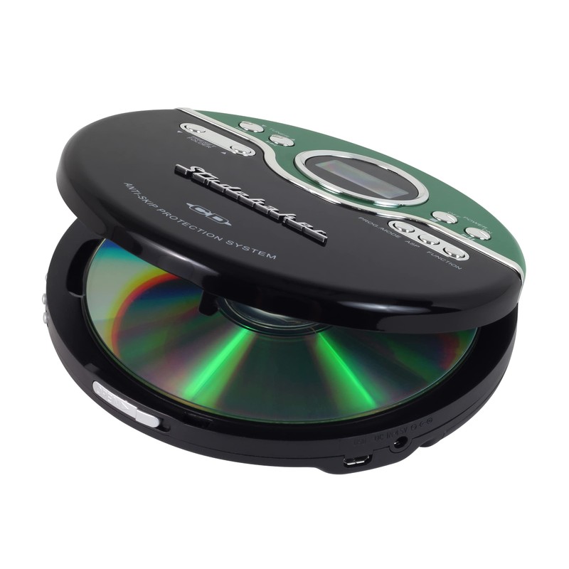 Studebaker Green Retro Portable CD Player | CD-R/RW MP3 Playback